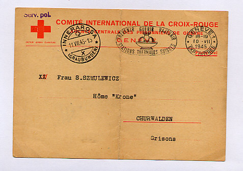 Dachau— documents La Croix Rouge Internationale   recherche Serge Smulevic