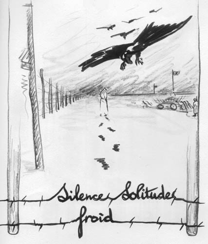 Des dessins au retour des camps — Silence solitude froid