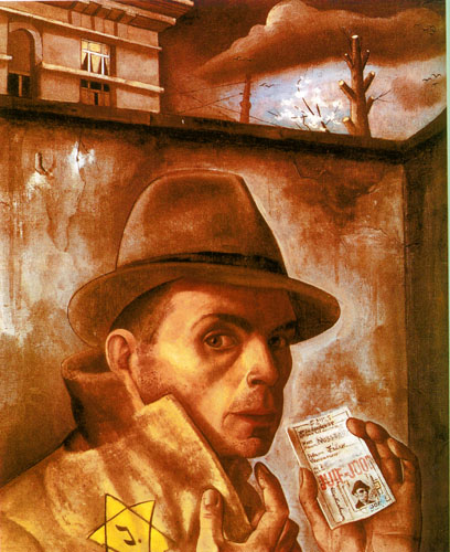  Felix Nussbaum, Autoportrait avec passeport juif, 1943