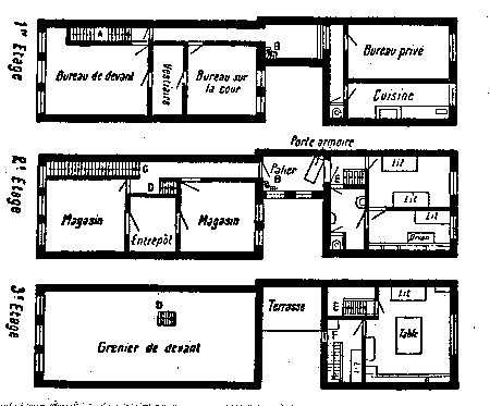 La vie d'Anne Frank — plan de l'appartement