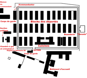 Plan du camp d'Auschwitz